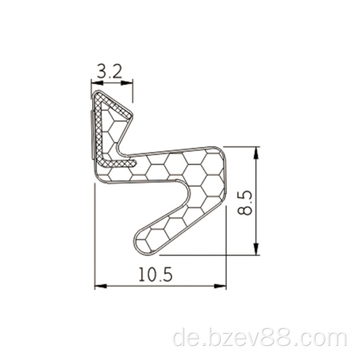 Hochwertige T-Slot-Extrudierte Dichtungsnut-Weather-Street-Gummi-Dichtungen für Holztür Holztür Gummi-Dichtung